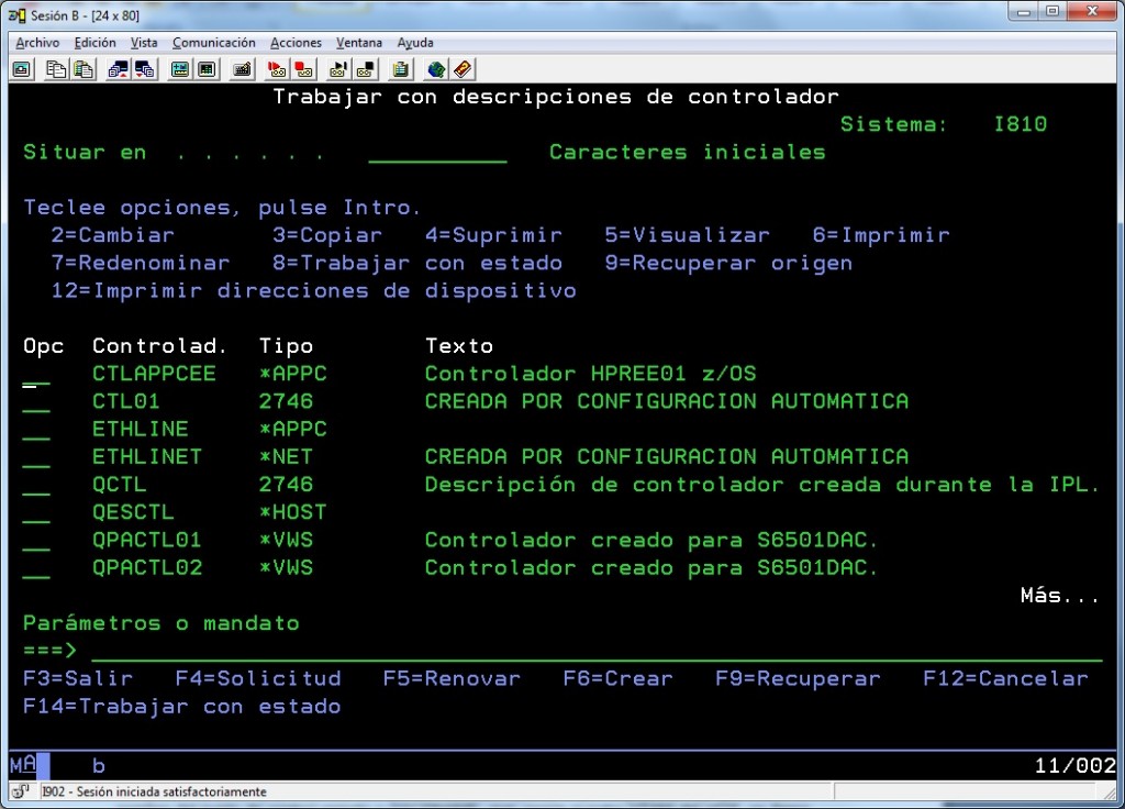 Controladores AS/400